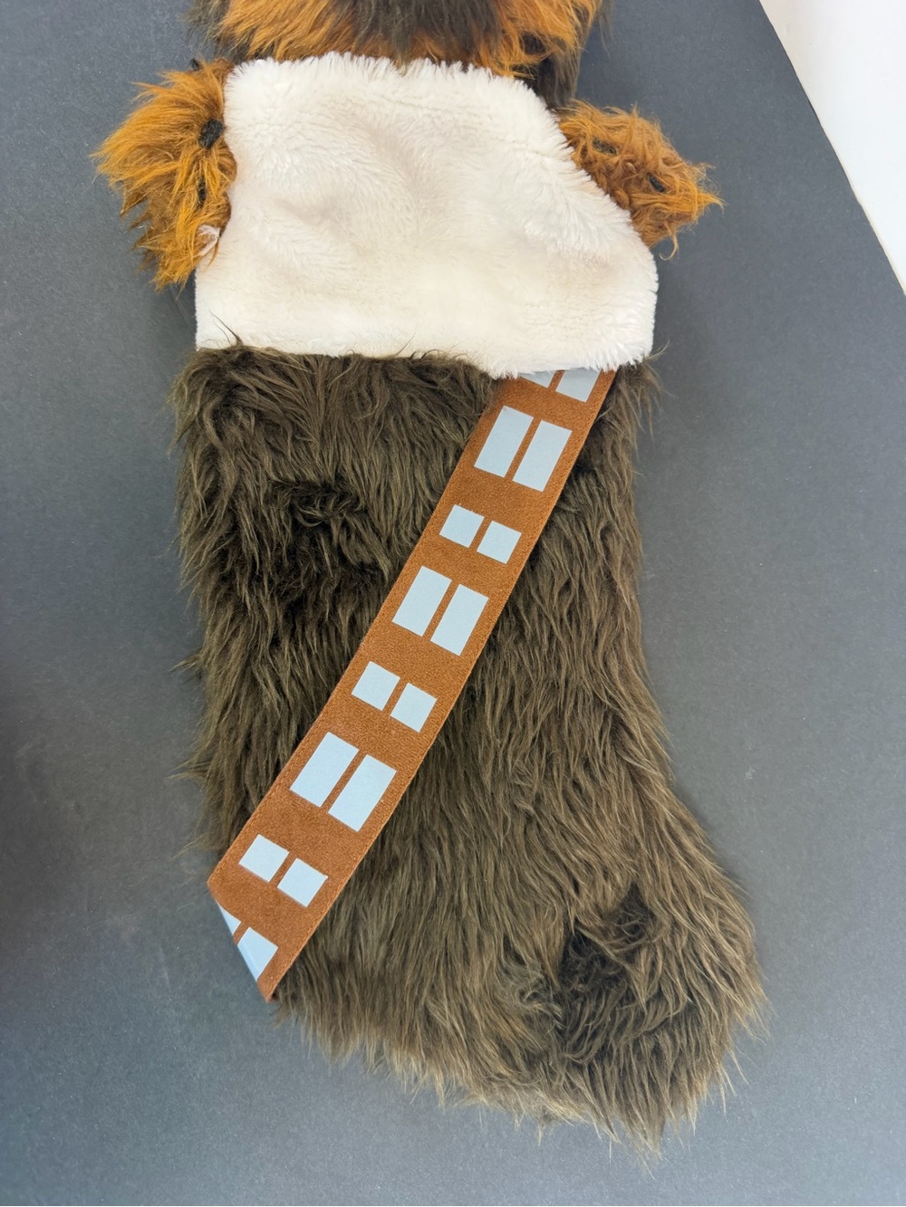 Star Wars Chewbacca Head Christmas Stocking Kurt Adler Disney EUC - Picture 3 of 8
